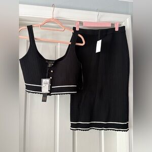 NWT House of Harlow 1960 Crop top and Skirt set